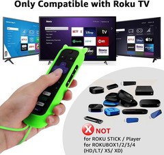 (Pack of 2) Replacement Remote Control for Roku TV with Soft Protective Silicone