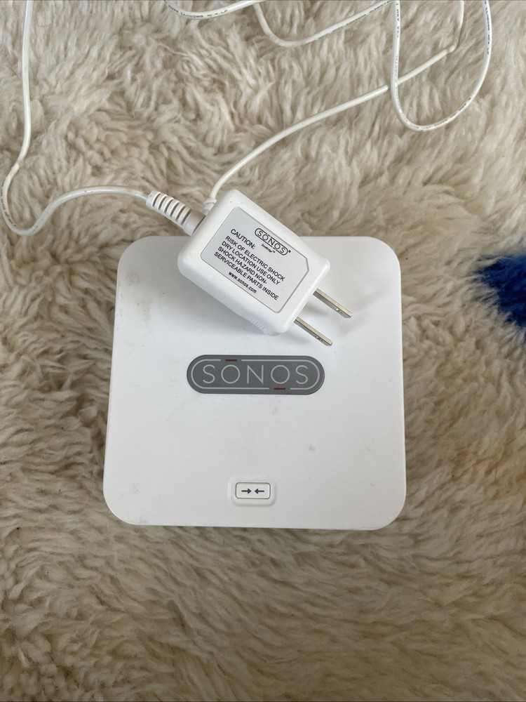 Sonos Bridge Wireless HiFi System White w/ OEM Power Supply Cable *Tested