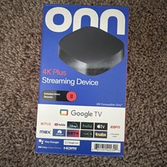 ONN 4K PLUS STREAMING BOX – GOOGLE TV – ULTRA FAST – 16GB Storage – 2 GB Ram
