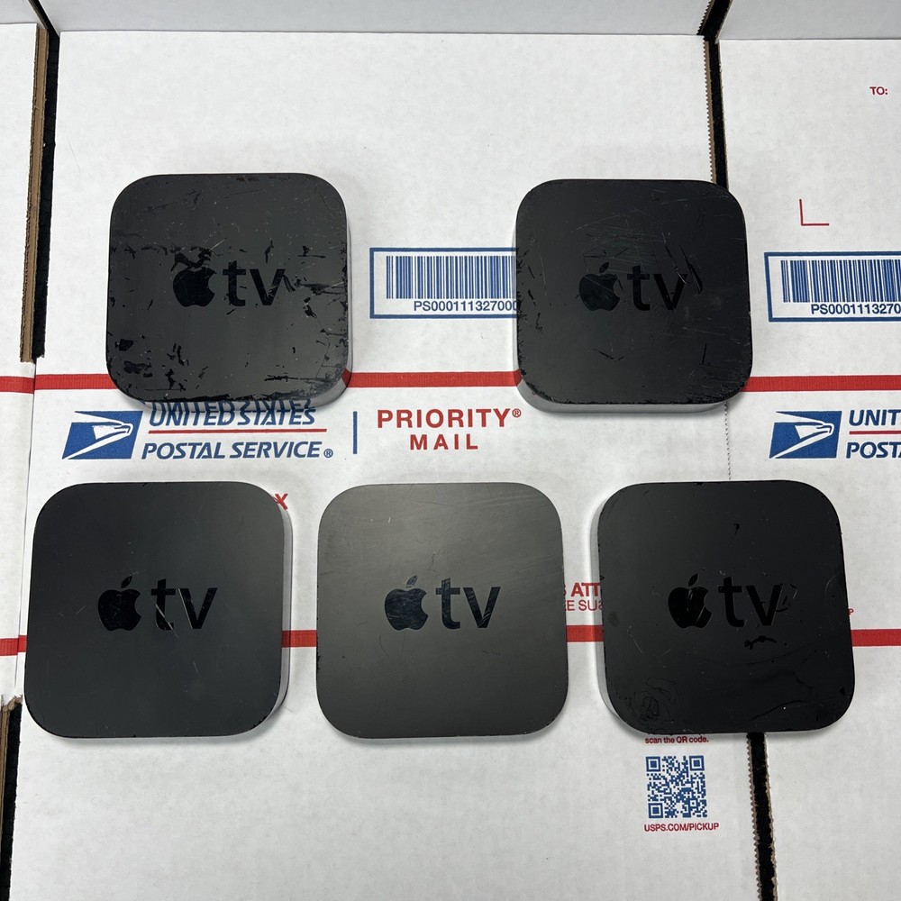 Lot Of 5 APPLE TV 2nd & 3rd Gen A1469, A1427, A1378 – Units Only – READ FULLY