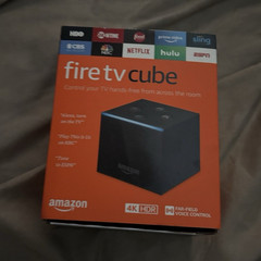 Amazon Fire TV Cube HD Digital 4K HDR Media Streamer, Far-Field Voice Control