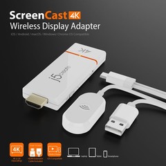 j5create ScreenCast 4K Wireless Adapter Screen Cast from Mobile Phone, Tablet…