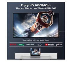 Adaptador inalámbrico HDMI, 1080P,iOS/Android/Windows/Mac a HDTV/Monitor