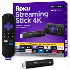 Roku Streaming Stick 4K Device 4K HDR Dolby Vision Voice Remote – 3820RW