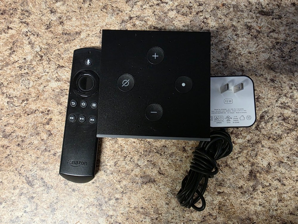 Amazon Fire TV Cube EX69VW 1st Gen 4K HDR Remote ,Power Cord