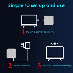 H50 Mini 4K Smart Network TV Box, Android 10.0, RK3318 Quad Core, 2GB+8GB, EU P