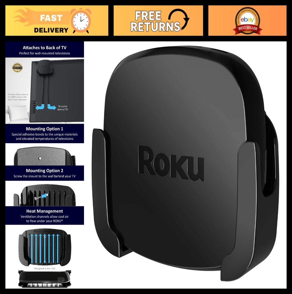 Roku Ultra Holder – Universal Stand for All Roku Ultra Models, Secure & Stylish