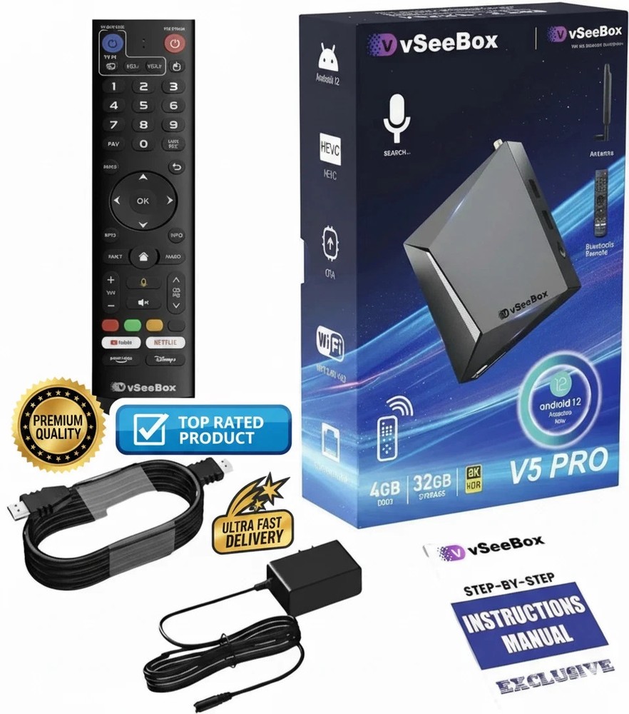 VSEEBOX V5 PRO – FREE SHIPPING 10yr warranty AUTHORIZED DISTRIBUTOR