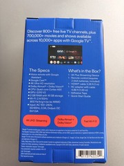 onn. 4K Plus Streaming Box Google TV 16GB Dolby Vision/Atmos Voice Black