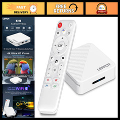 4K Ultra HD Android TV Box, 2GB RAM, 16GB Storage, Voice Control, WiFi 6, HDR10