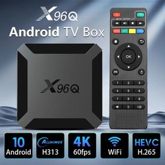 Hot X96Q Android 10.0 Fast Smart TV BOX 2GB 16GB Allwinner H313 Quad Core 4K 2.4