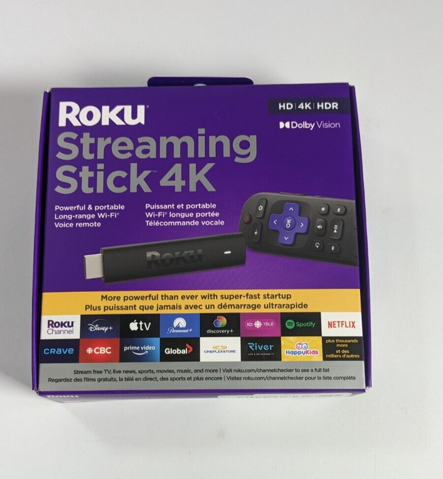 Roku Streaming Stick 4K (3820X2) w/ Voice Remote