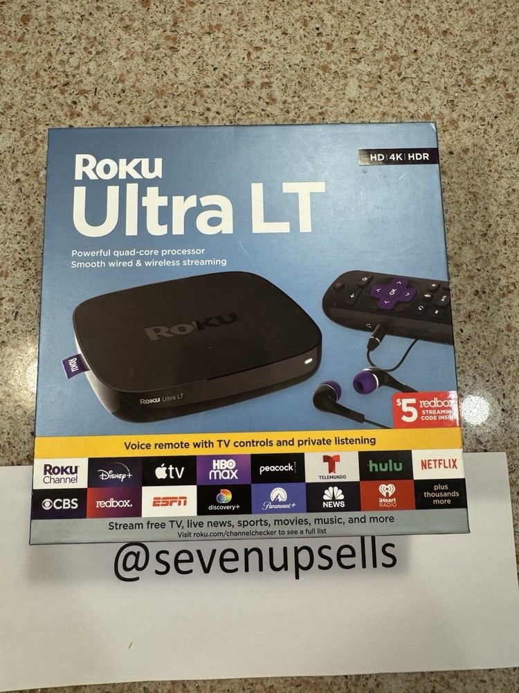 Roku Ultra LT 4801RW 2021 4K HDR Dolby Vision Streaming Player NEW SEALED
