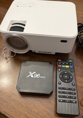 HomPow WiFi Projector & X96 TV Box Android Quad Core WiFi HD 2GB+16GB 4K