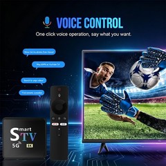 Android 11 Smart TV Box 2GB+16GB 8K HDR WiFi6 BT Voice Remote OTA Media Streamer