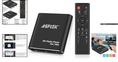 Mini 1080p HDMI Media Player with USB Recording – Travel-Friendly Design