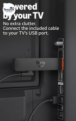 Fire TV Stick HD (Newest Model), Free & Live TV, Alexa Voice Remote, Powered by