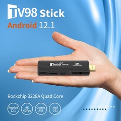 4K HD Android TV Stick: Quad Core Power, 4GB RAM, 32GB ROM, Dual-Band WiFi