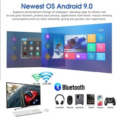 Android TV Box 9.0, Android Box 4GB DDR3 RAM 32GB ROM RK3318 BT4.0 Quad-Core …