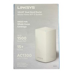 Linksys Velop AC1300 Mesh WiFi Node | WHW0101 Dual-Band Router | Open Box System