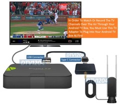ATSC HD TV Tuner Dongle For Android Tablet Phone Watch Record Paue Live TV Shows