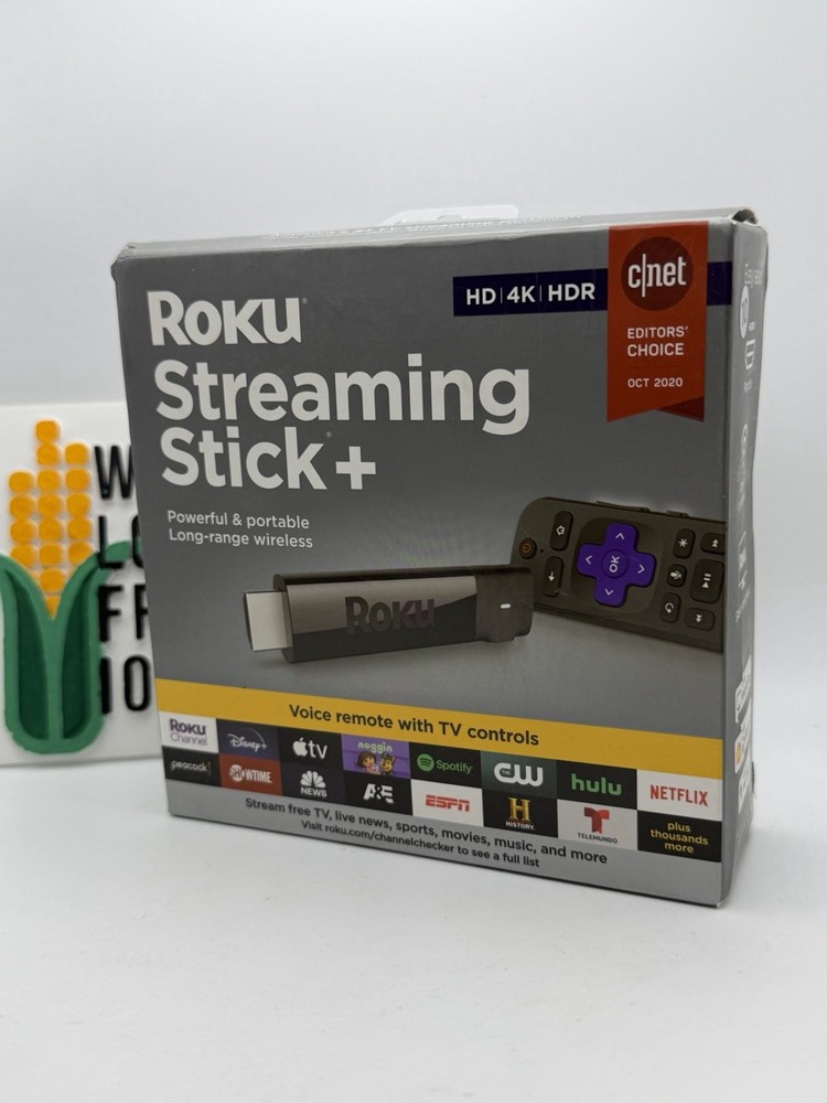 New Roku 4K Streaming Stick Plus 3810R W/ Remote