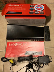 SLINGBOX SB500 Digital HD Media Streamer w/ Remote, Manuals, Cables in Box