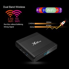 X96 Air 8K Smart TV BOX Android 9.0 Media Player with Remote Control, Quad-core