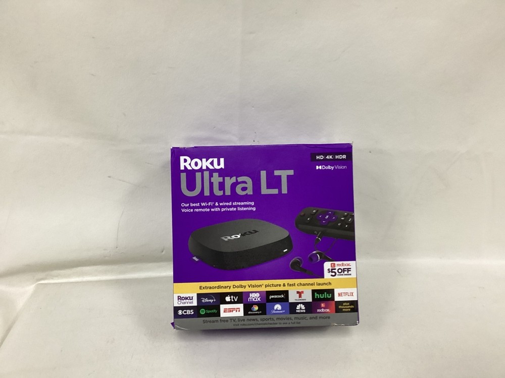 Roku Ultra LT 2021 HD Digital Streaming Device – Black