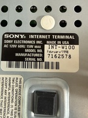 Sony WebTV Plus INT-W100 Internet Terminal with Wireless Keyboard & Remote EUC
