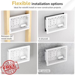 Mount-It! 9″ Recessed TV Media Box