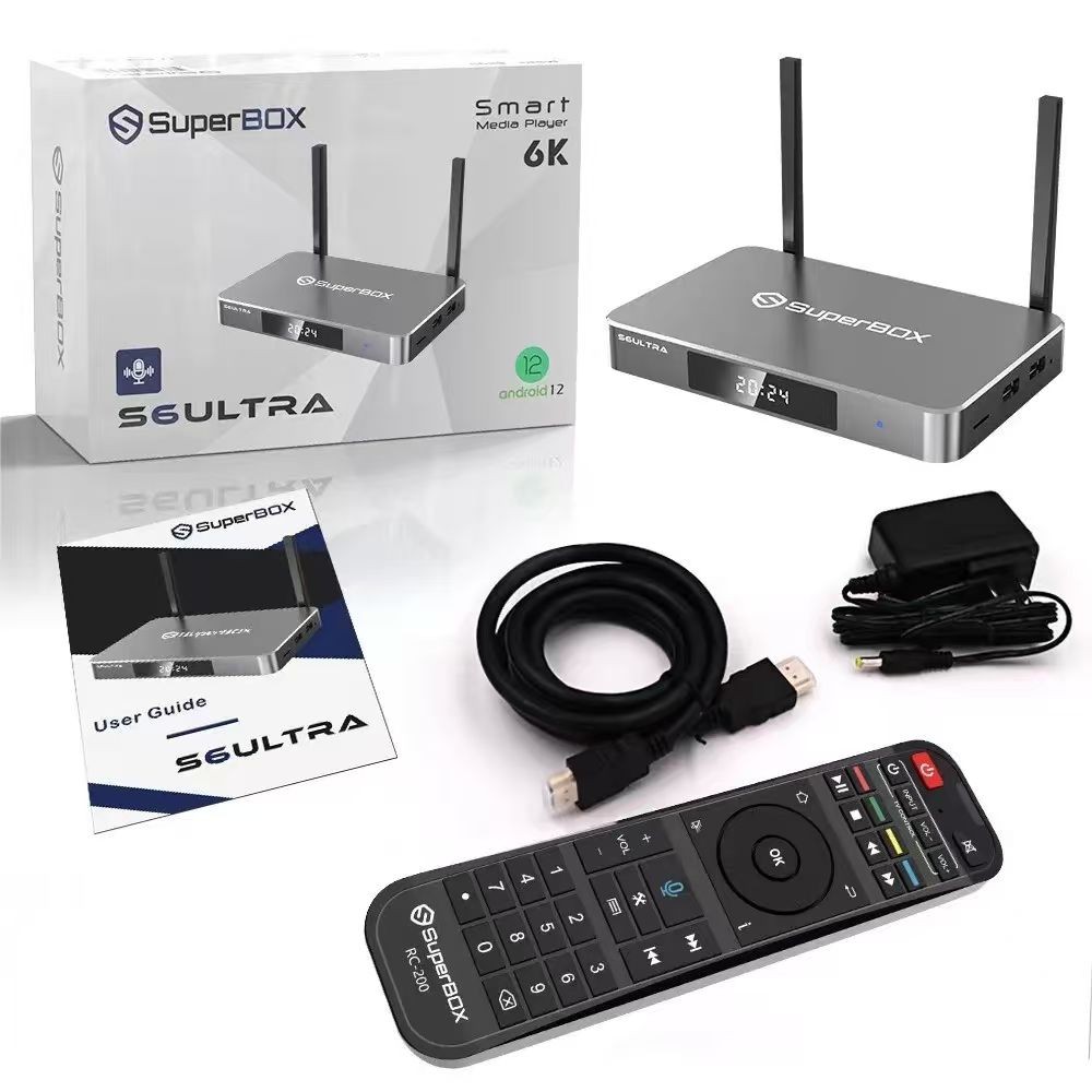 SuperBox S6 Ultra TV BOX 4K High-definition Playback Speech Control Free Ship