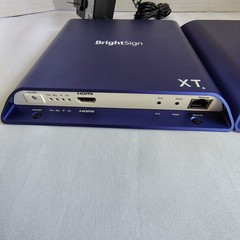 Lot of 2 BrightSign XT244 Digital Signage Players + 1) Power Adapter