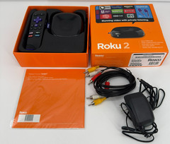 Roku 2 Used Tested and Working with Manual and Accessories