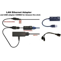 LAN Ethernet Adapter For AMAZON Fire Stick TV 3 Streaming Reduce Plug And Play