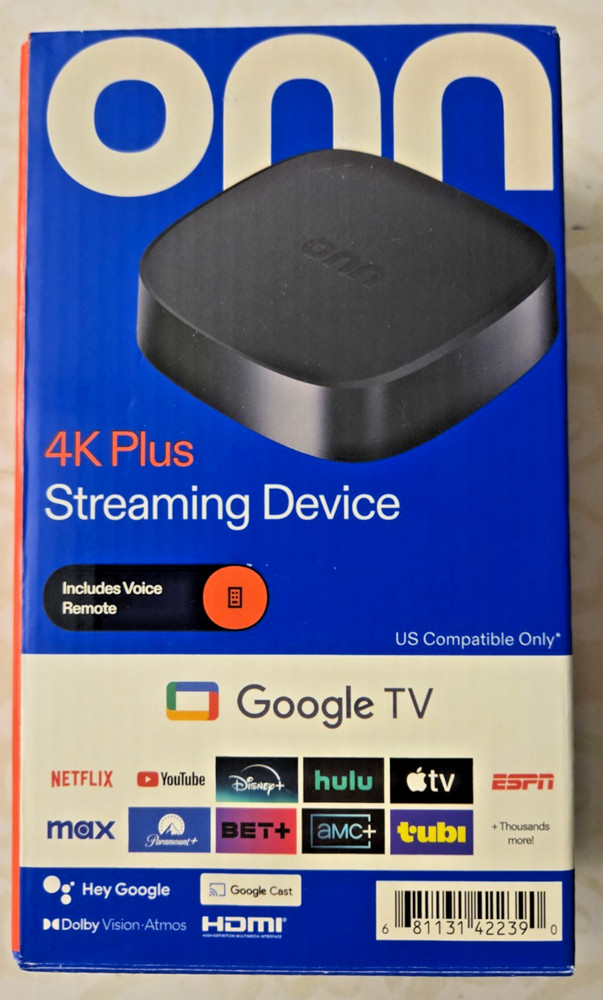 onn 4K Plus Streaming Device, Google TV – Ultra-fast THE OG!!