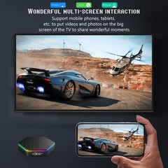 Smart Home Media Player 2.4G 5G Dual Band WiFi6 BT 5.0 4K Media Player TV B IFIH