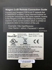 ViewCast Niagara 2100 Digital Media Streamer (Encoding Appliance) 96-01275 AS IS