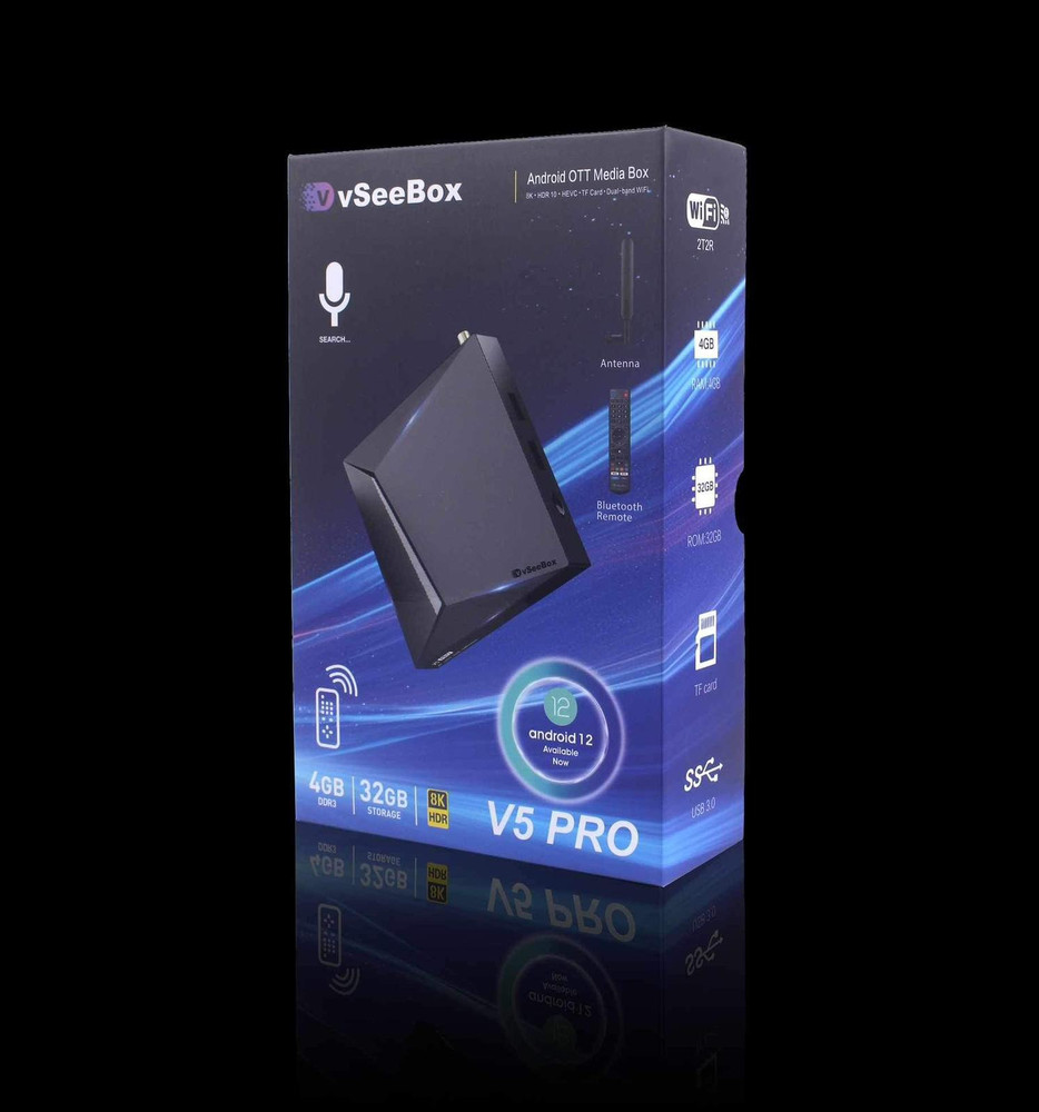 vSeeBox V5 PRO Android Streaming TV Box | Authorized Distributor | Same-Day Ship