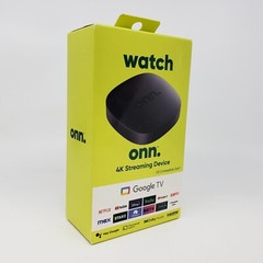 ONN Google TV 4K HD Streaming Box Voice Control Google Assistant (110125667)™