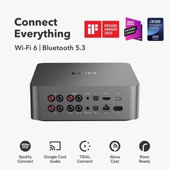 Ultra Music Streamer & Digital Preamp with Touchscreen – Space Gray, HDMI ARC