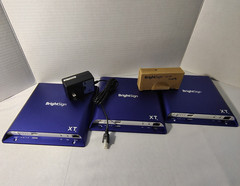 BrightSign XT244 Digital Signage Players (Lot of 3) Power Adapter WiFi Module