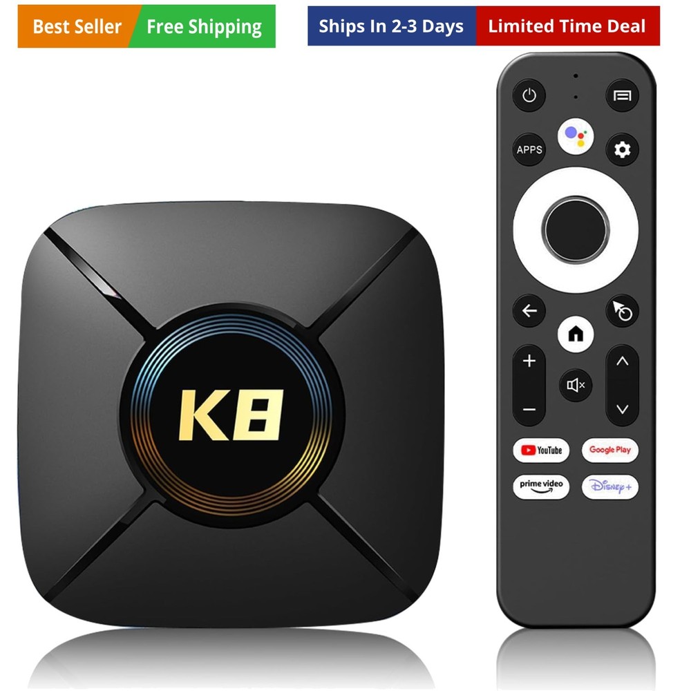 Android TV Box, Android Box 14.0 2GB RAM 32GB ROM Rk3518 Quad Core ARM Cortex…