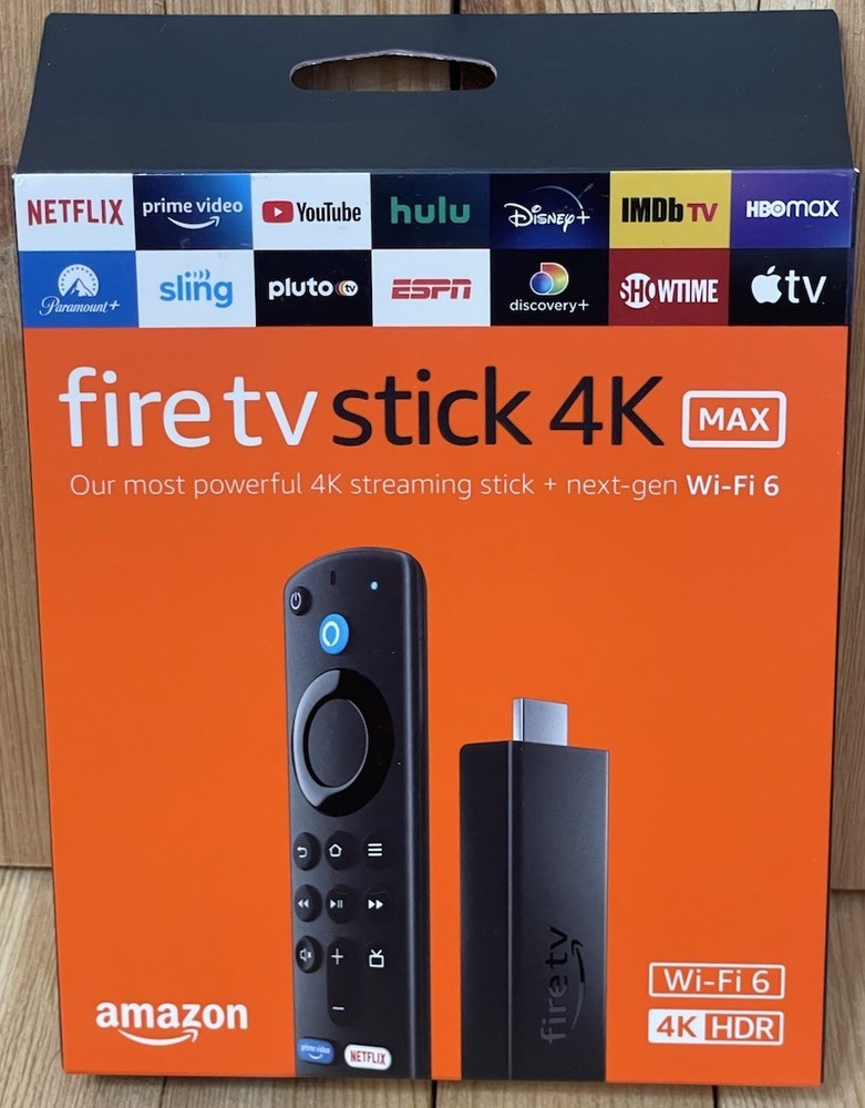 Amazon Fire TV Stick 4K MAX Streaming Media w/ Alexa Remote Wi-Fi 6 NEW IN BOX