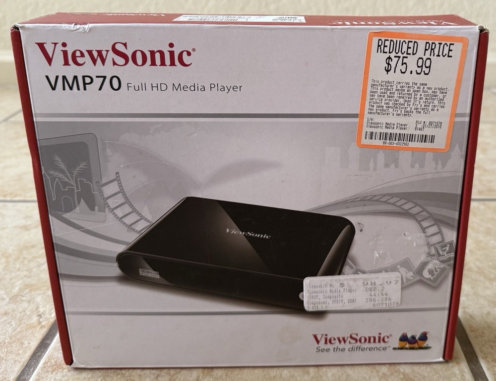 ViewSonic VMP70 Full HD Media Player GREAT CONDITION with All Accessories!