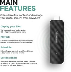 Flexible OptiStick Digital Signage Player – 4K UHD, WiFi & Ethernet Connectivity