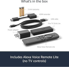 Amazon Fire TV Stick Lite, Free and Live TV, Alexa Voice Remote Lite, Smart Home