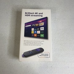 Roku Streamer Plus Streaming Device, 4K UHD with HDR, Voice Remote, TV-Powered,