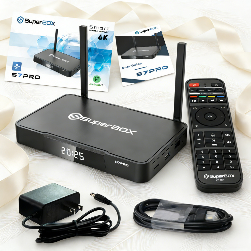 SuperBox S7 Pro Streaming Media Player 4GB+32GB 7-Day Time Shift Cord Cutter Box