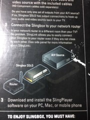 SLINGBOX SOLO MODEL SB260 -100 – OBSOLETE- USED  ONLY SLIGHTLY